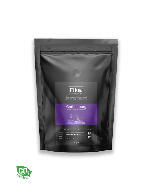 Koffiebonen | Fika Premium Coffee - Gothenburg – 250 gram | medium roast | de beste koffie | cupsenbeans.nl