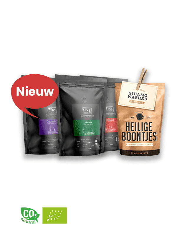 Medium Roast koffiebonen pakket | Fika Premium Coffee | Heilige Boontjes | Gothenburg | Stockholm | Uppsala | Ethiopië | cupsenbeans.nl