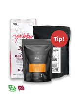 Dark Roast koffiebonen proefpakket 1,25 kg | Fika Premium Coffee | Cook & Boon | Jones Brothers Coffee | UTZ | cupsenbeans.nl