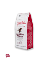 Jones Brothers Coffee | The Big Shot - koffiebonen 500 gram | UTZ koffie | dark roast | zij aanzicht |cupsenbeans.nl