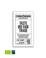 Cook & Boon label - Bio Fairtrade 500 gram - Koffiebonen | biologische koffie | Fairtrade koffie | cupsenbeans.nl