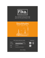 Koffiebonen | Fika Premium Coffee - Stockholm – 1 kg | koffie label voor | dark roast | de beste koffie | cupsenbeans.nl